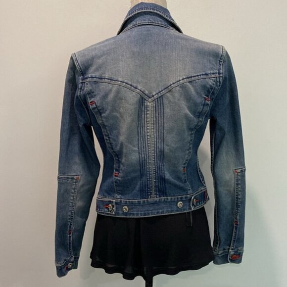 Ecko Denim Jean Jacket Fitted Size xSmall - Picture 8 of 13